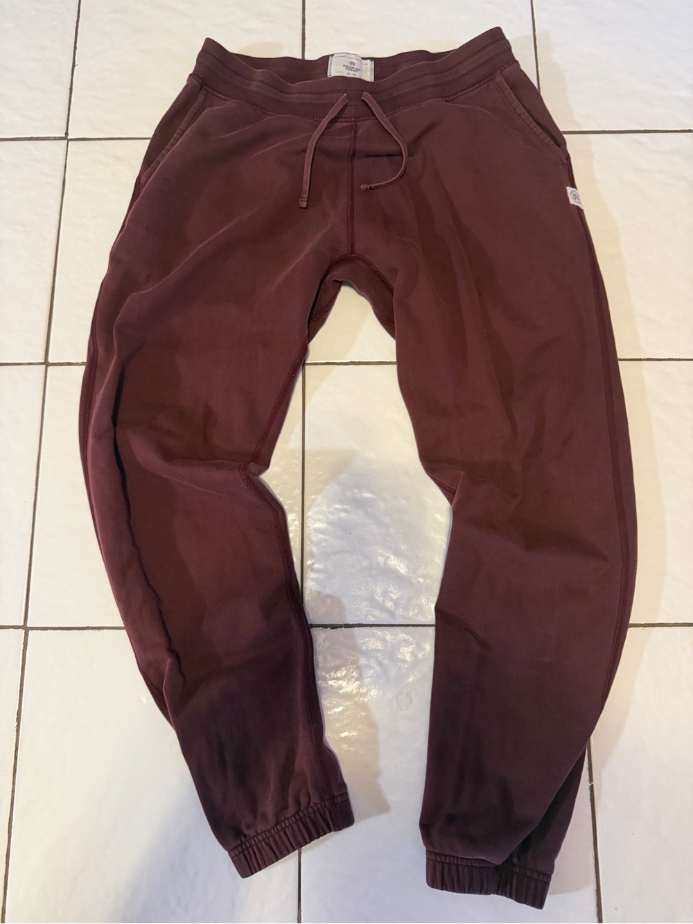 Reigning Champ oxblood sweatpants